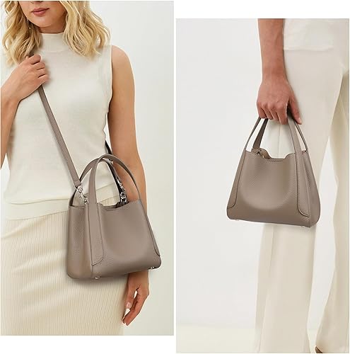 Borsa a mano di medie dimensioni, borse a secchiello da donna, borsa a tracolla morbida, borsa a spalla di design alla moda