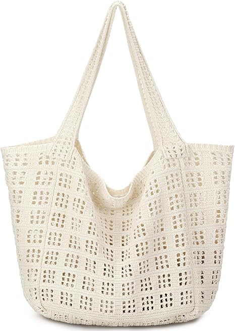 Borse all'uncinetto da donna - Borsa da spiaggia estiva, borsa lavorata a maglia in stile hippie